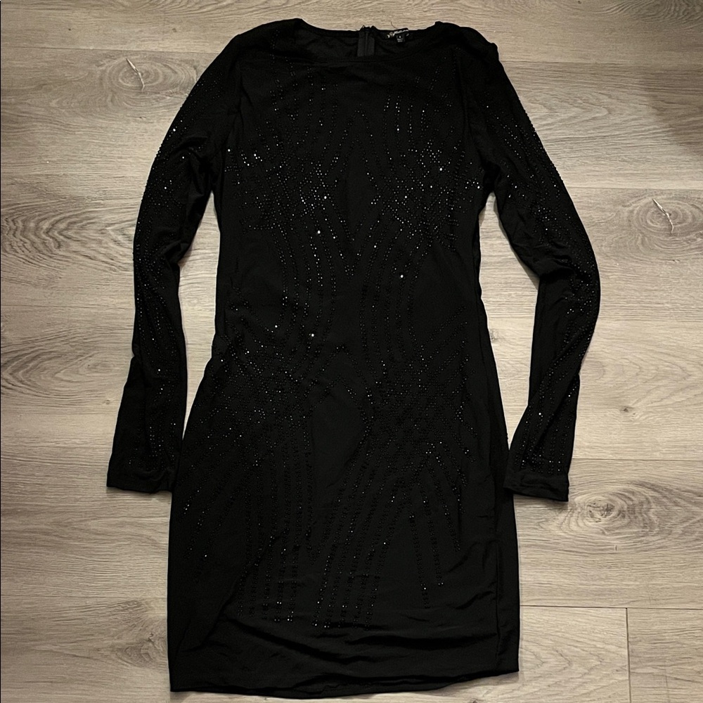 Chic Black Long Sleeve Dress